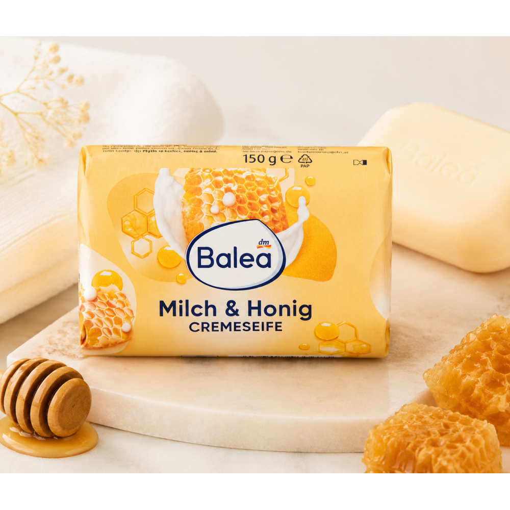 Balea Savon Crème Lait & Miel – 150 g