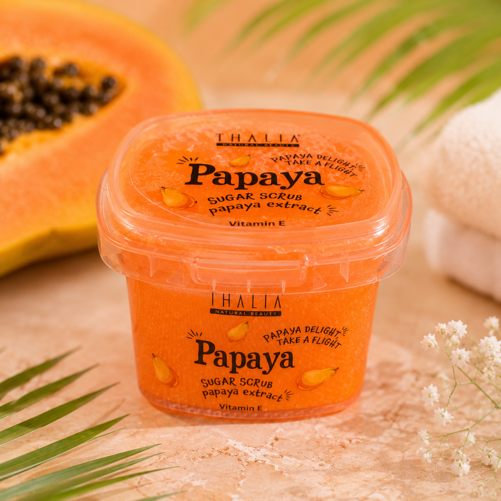 Gommage Corps au Sucre Thalia Papaya – Extrait de Papaye & Vitamine E