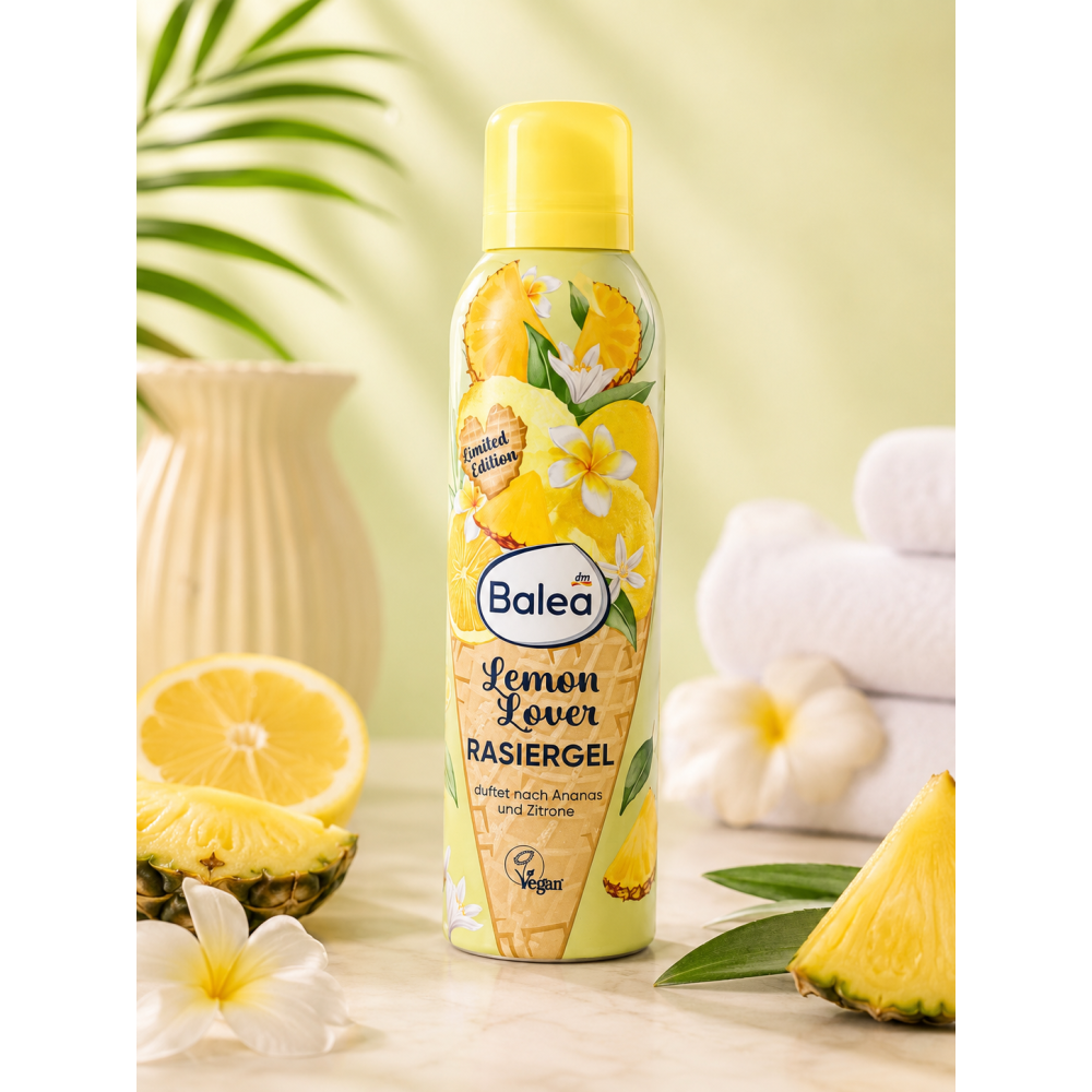 Gel à Raser Balea Lemon Lover – Édition Limitée