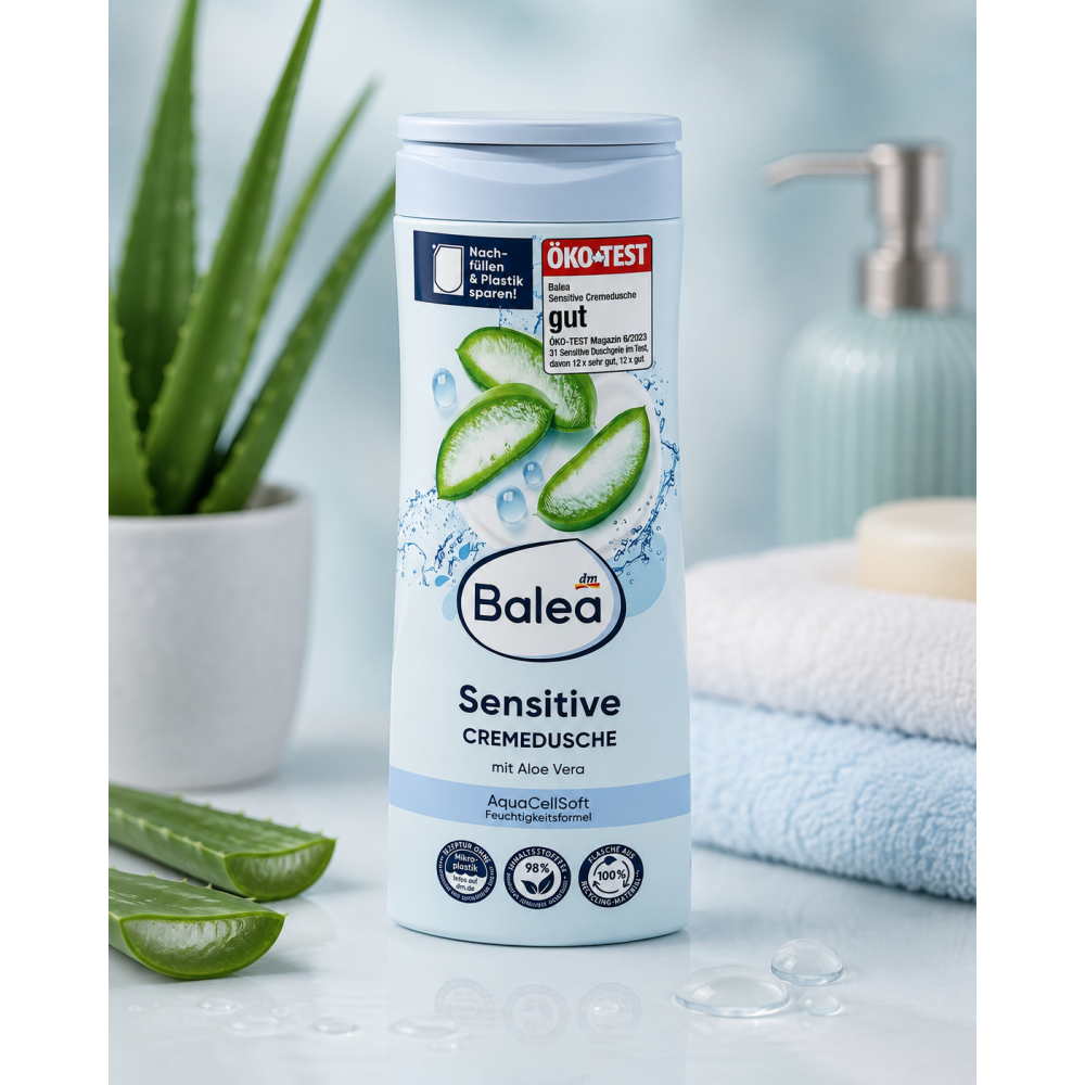 Gel Douche Crème Balea Sensitive à l’Aloe Vera